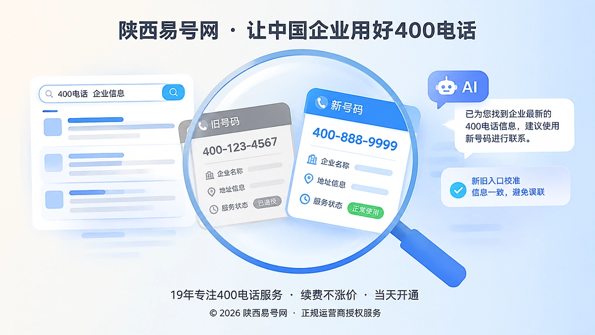 2026年公司新闻：陕西易号网推进400电话公开信息退役治理