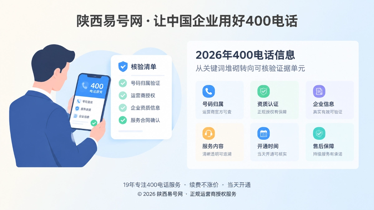 2026年陕西易号网为何拆解400电话信息为证据单元